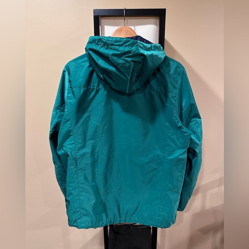 Prada Nylon Triangle Logo Reversible Navy / Green Zip Windbreaker Jacket - Picture 14 of 16